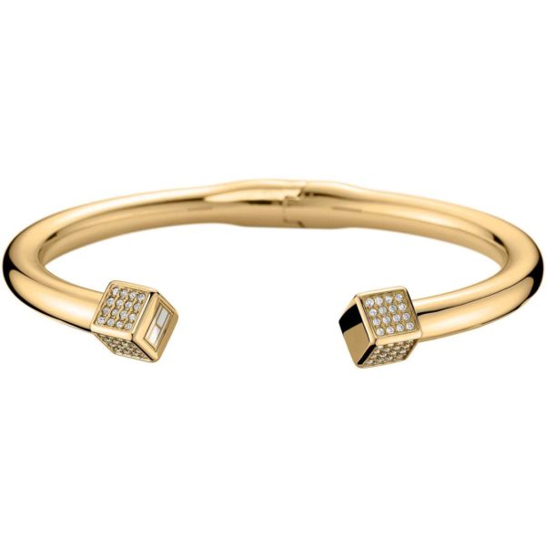 Bracciale donna, gioielli Tommy Hilfinger, rigido, colore oro giallo, mod Classic, cod ( THJ2700741 )